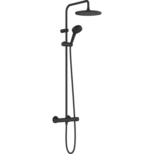 Hansgrohe - Showerpipe 240 1jet Vernis Blend EcoSmart mattschwarz m.Brausethermostat