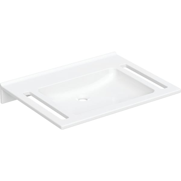 Geberit Vertriebs - WT PUBLICA, eckiges Design, m. Auss. 70x55cm, o. Hl., o. Ül., weiß