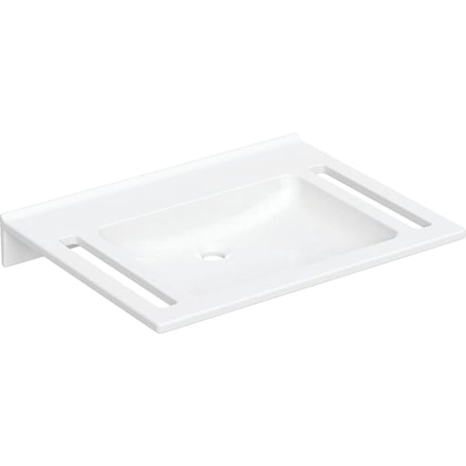 Geberit Vertriebs - WT PUBLICA, eckiges Design, m. Auss. 70x55cm, o. Hl., o. Ül., weiß