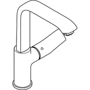 Hansgrohe - Waschtischmischer 230 METRIS Schwenkauslauf chrom ohne Ablaufgarnitur