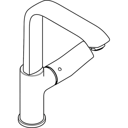 Hansgrohe - Waschtischmischer 230 METRIS Schwenkauslauf chrom ohne Ablaufgarnitur