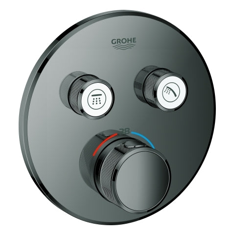 Grohe - Thermostat GROHTHERM SmartControl 29119 FMS rund 2 ASV hard graphite