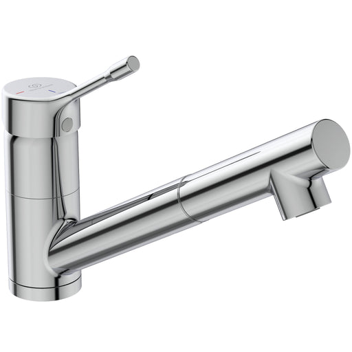 Ideal Standard - Küchenarmatur CERALOOK, m.herausz.HB, Ausld.220mm, Chrom