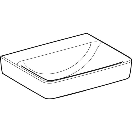 Geberit Vertriebs - RENOVA Plan Waschtisch, 55x44cm o. Hl., o. Ül., weiß, KeraTect, NEU