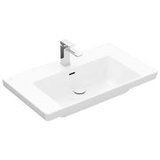 VILLEROY & BOCH - Schrankwaschtisch Subway 3.0 800x470 mm re-eckig 1HL. m. ÜL. Weiß Alpin cplus