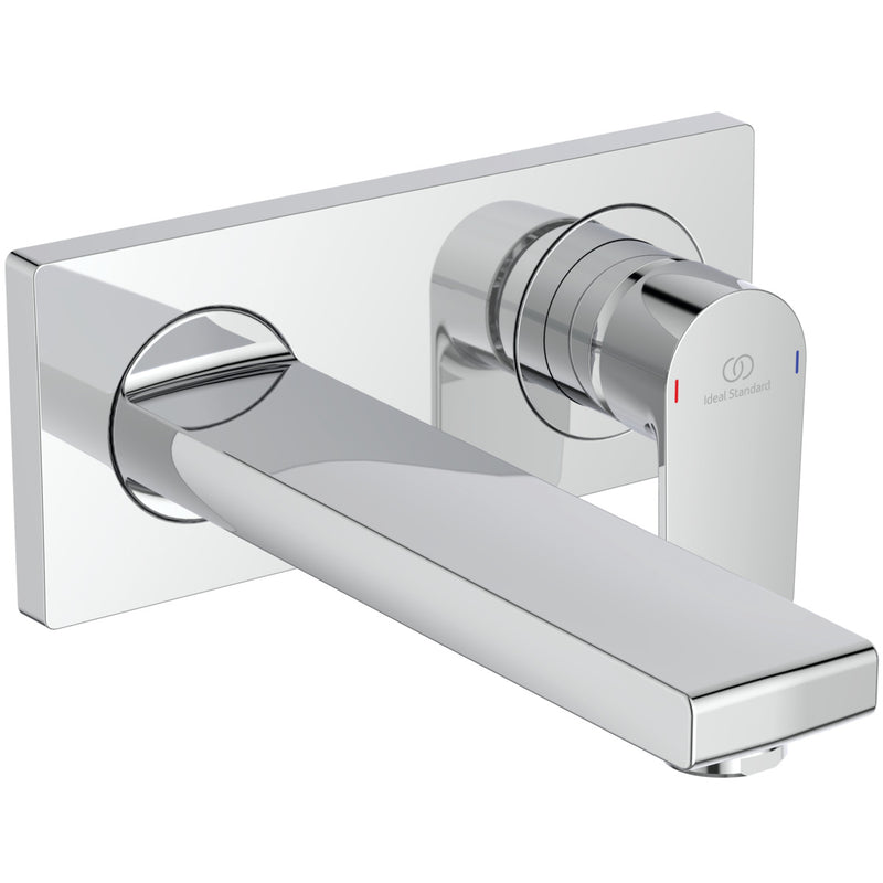 Ideal Standard - Wand-Waschtischarmatur UP EDGE, Bausatz 2, 5 l/min., Ausld. 191mm, Chrom