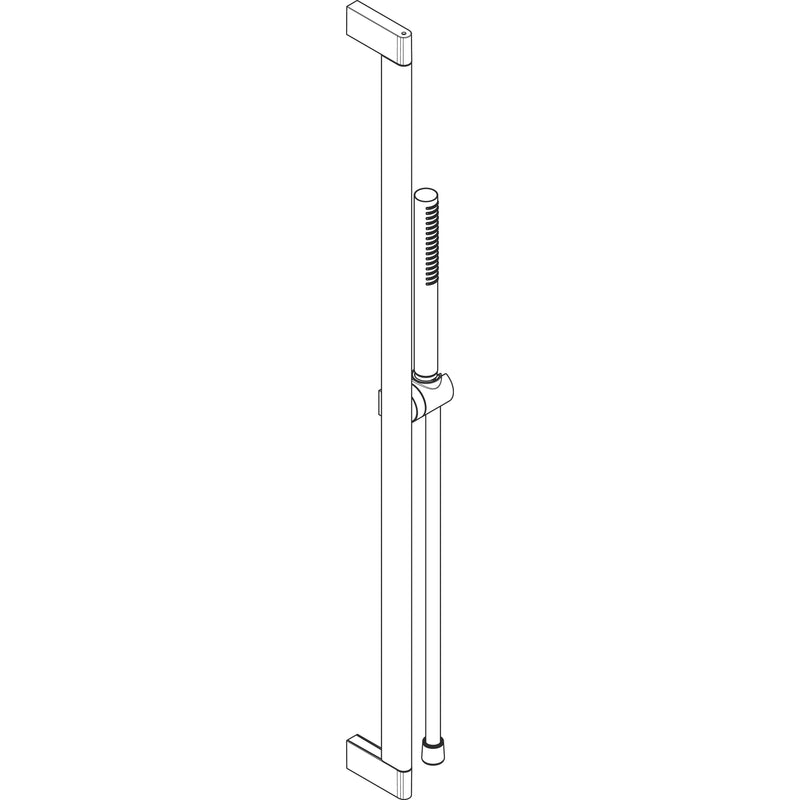 Hansgrohe - Brauseset Pulsify S 100 1jet mit Brausestange 900mm mattschwarz