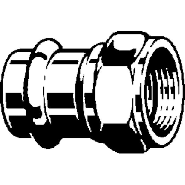 Viega - Verschraubung SANPRESS 2263 flachdichtend 35mm x 11/2 Rotguss
