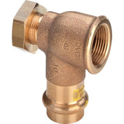 Viega - Winkel PROFIPRESS G 2614.6 für Gas 22mm x 1 IG Rotguss