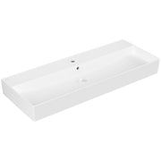 VILLEROY & BOCH - Waschbecken Memento 2.0 1200x470mm re-eckig 1HL. m. ÜL. Weiß Alpin cplus