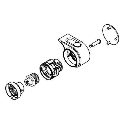 Grohe - Absperrgriff 47916 für GROHTHERM 2000 chrom