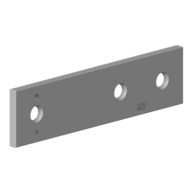 Dornbracht - Rosette DB Logo Ersatzteile 092798023 60 x 120 x 12,5 mm platin matt