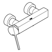 Grohe - EH-Brausebatterie PLUS 33577_3 Wandmontage hard graphite gebürstet