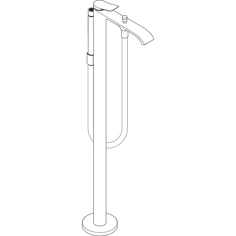 Hansgrohe - Wannenmischer VIVENIS Fertigset zur Bodenmontage chrom
