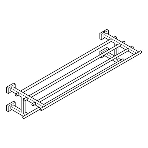 Grohe - Multi-Badetuchhalter ESSENTIALS Cube 40512_1 558mm hard graphite geb