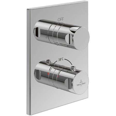 VILLEROY & BOCH - Unterputz-ThermostatUniversal Taps 150x190x58mm Dusche Eckig Chrom