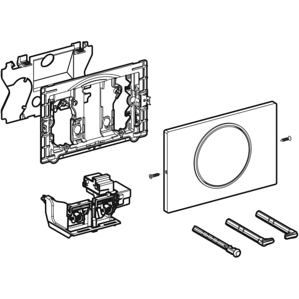 Geberit Vertriebs - Sigma10 WC-Strg. elektron.Spül, Netz 1-Mengen-Sp., SKG, BT, Funk, gebü. pol