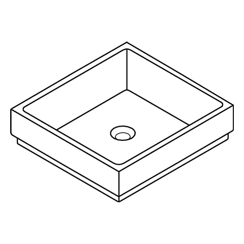 Grohe - Aufsatzschale Cube Keramik 39481 50cm PureGuard alpinweiß