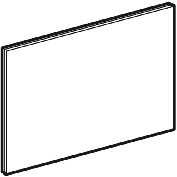 Geberit Vertriebs - SIGMA80 Betätigungsplatte (Ersatz) für 2-Mengen-Spülung Glas verspiegelt