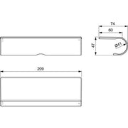 Ideal Standard - Wrap-Over Ablage CERATHERM T für Brausethermostat, chrom