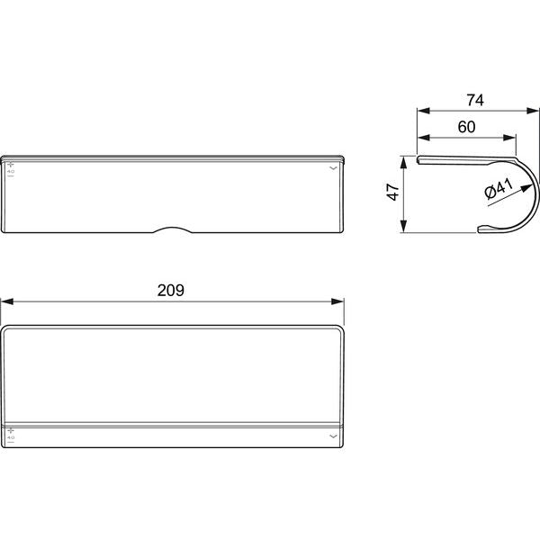 Ideal Standard - Wrap-Over Ablage CERATHERM T für Brausethermostat, chrom