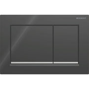 Geberit Vertriebs - Omega20 (ex Omega30) BetPl., 2-M-Sp. Square, schwarz /hgl.verchr