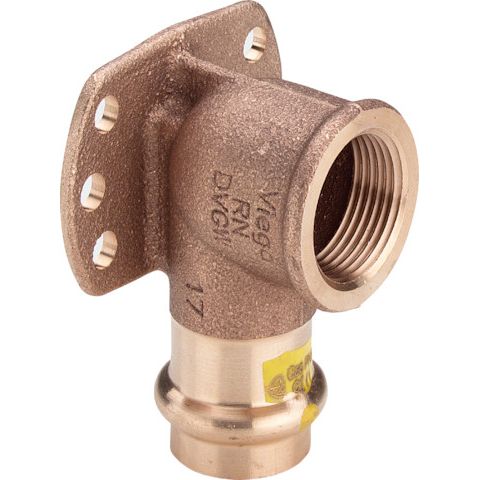 Viega - Wandscheibe PROFIPRESS G 2625.5 für Gas 15mm x 1/2 IG Rotguss