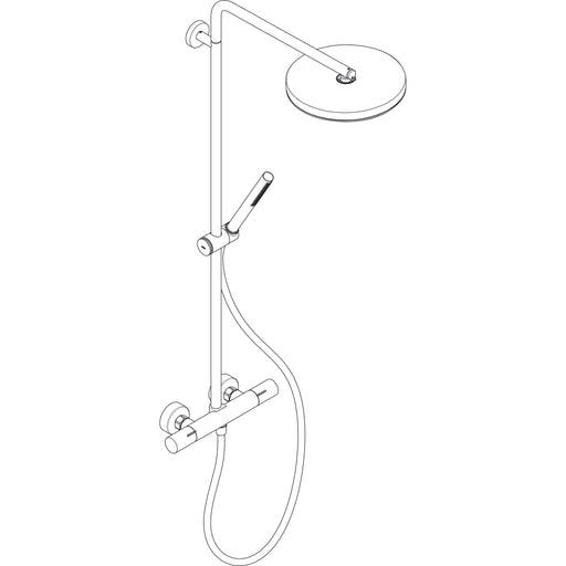 Hansgrohe - Showerpipe Pulsify S Puro 260 1jet Brausethermostat Aufputz mattschwarz