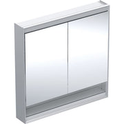 Geberit Vertriebs - ONE Spiegelschrank mit Ni/Comf.Light 2 Türen, AP-Mont., 90x90x15cm, alu