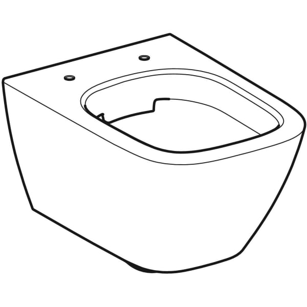 Geberit Vertriebs - WWC Tiefspüler SMYLE Square Ausld. 49cm, weiß, KeraTect