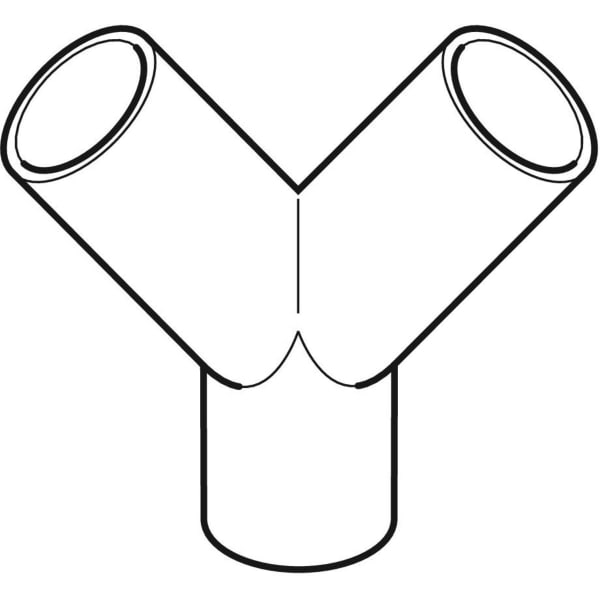 Geberit Vertriebs - PE Hosenabzweig 2 x 30Gr d56/50 363.462.16.1