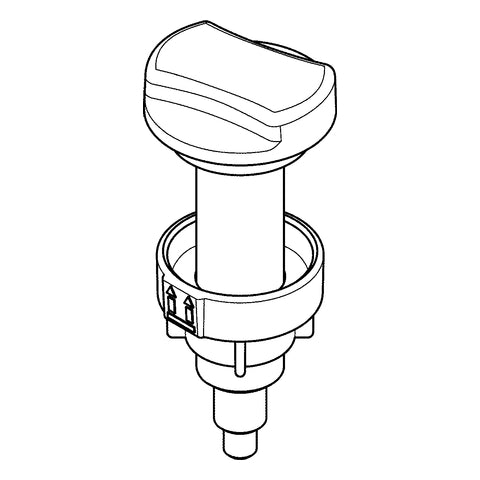 Grohe - Drehgriff 42587 für Küchenspülen edelstahl