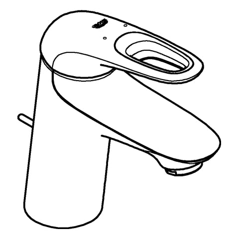 Grohe - EH-WT-Batterie Eurostyle 23564_3 S-Size GROHE ZERO Zugst.-Abl.-grt. chrom