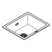 Grohe - Kompositspüle K700 Unterbau 31654 1 Becken 533x457mm granit schwarz