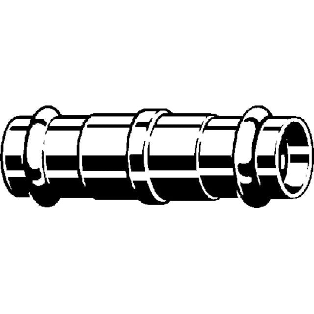 Viega - Schiebemuffe PROFIPRESS G 2615.5 für Gas 35mm Rotguss