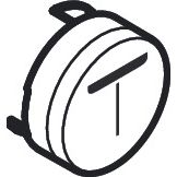 Hansgrohe - Druckknopf Symbol Mono weiß