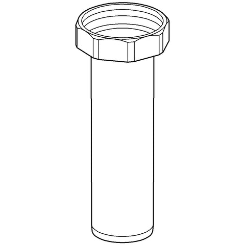 Grohe - Abgangsstutzen 43318 komplett für WC-Druckspüler Aufputz chrom