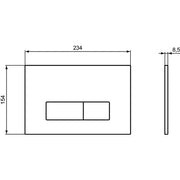 Ideal Standard - Betätigungsplatte M2 OLEAS, mechanische Auslösung, Weiß