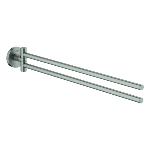 Grohe - Handtuchhalter ESSENTIALS 40371 2-armig schwenkbar 450mm supersteel