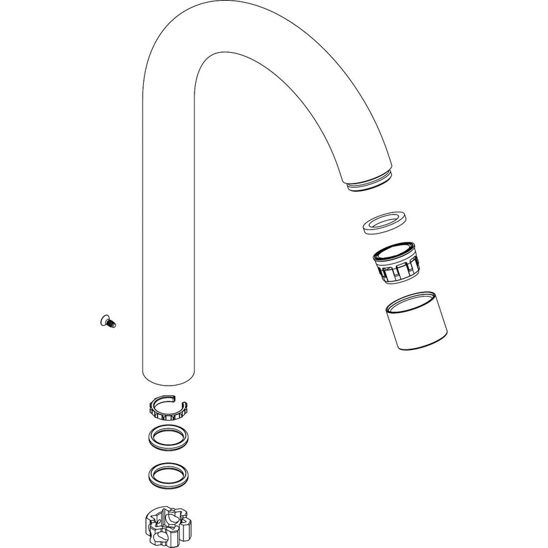 Hansgrohe - Auslauf kpl.LOGIS Classic Küchenmischer chrom