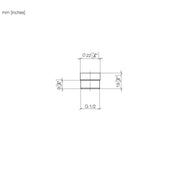 Dornbracht - Adapter für Brauseabgang 3/8x1/2 12202979-06 platin gebürstet