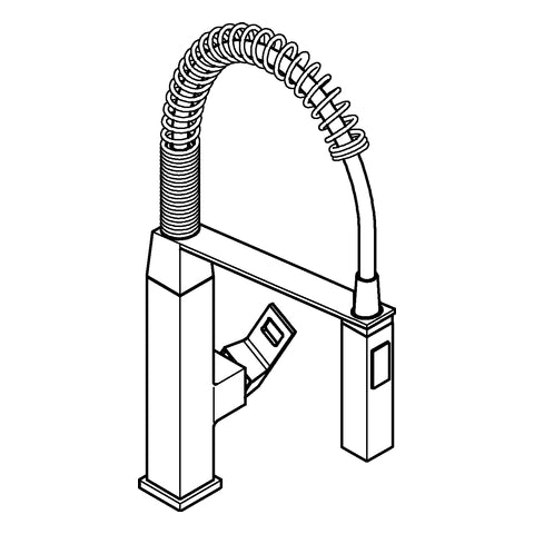 Grohe - EH-Spültischbatterie EUROCUBE 31395 mit Profibrause chrom