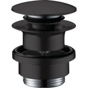 Hansgrohe - Ablaufventil push-open DN32 mattschwarz mit Überlaufloch