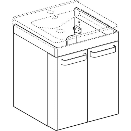 Geberit Vertriebs - WTU RENOVA NR. 1 COMFORT 530x620x525mm Weiß matt/Grafit matt