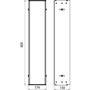 EMCO Bad - Einbaurahmen asis 150 00051 für Module m.809mm Höhe