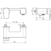 Ideal Standard - Brausearmatur AP TONIC II, Ausld. 70mm, Chrom