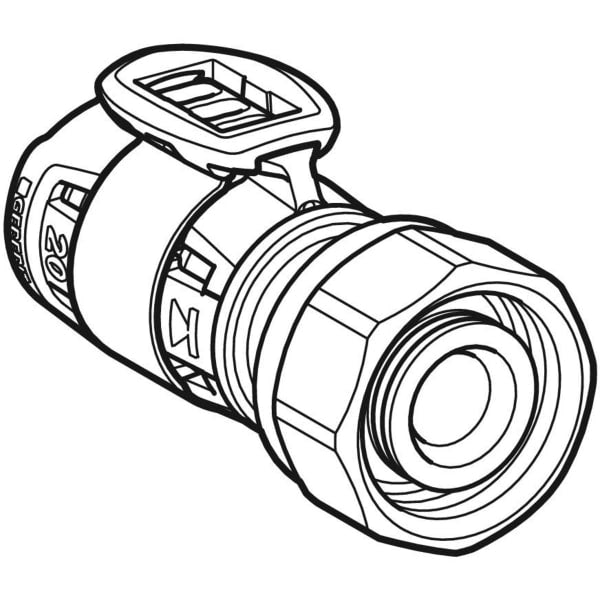 Geberit Vertriebs - FlowFit Verteilerabgang für Eurokonus SiBr d20-EuG3/4