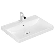 VILLEROY & BOCH - WT AVENTO 4158 650x470mm 3-L Arm mittl HL durchg Überl Eckig WeißAlpin C