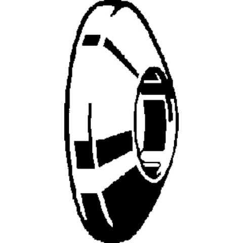 Viega - Rosette 5753-545 32x66x15mm Edelstahl