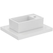 Ideal Standard - Handwaschbecken EUROVIT+, 1 Hl., o.Ül., 370x210x120mm, Weiß